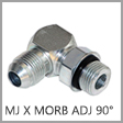 6801-NWO - Male JIC 37 Degree Flare x Male O-Ring Boss (ORB) Adjustable 90 Degree Steel Elbow