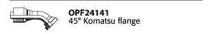 OPF24141 45° Komatsu flange