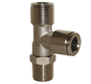 c.matic MA23 - millimeter pneumatic tube x male BSP tapered(BSPT) run tee