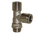 c.matic MA24 - millimeter pneumatic tube x male BSP parallel(BSPP) run tee