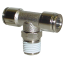c.matic PN20 - pneumatic tube x male NPT swivel branch tee