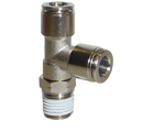 c.matic PN23 - pneumatic tube x male NPT swivel run tee