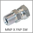 1404 - Male NPT x Female NPT Swivel Steel Adapter