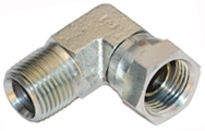 1501-FG - Male NPT x Female NPT Swivel 90 Degree Steel Elbow