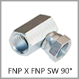 1502 - Female NPT x Female NPT Swivel 90 Degree Steel Elbow