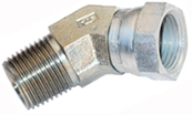 1503-FG - Male NPT x Female NPT Swivel 45 Degree Forged Steel Elbow