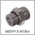 24-SDS-G-E(0784_1784) - Voss Male BSPP x Male Tube Metric Adapter