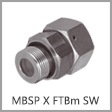 24-SWOSDS-G(1165) - Voss Male BSPP x Female Tube Metric Swivel Adapter