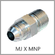 2404 - Male JIC 37 Degree Flare x Male NPT Steel Adapter