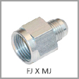 2406 - Female JIC 37 Degree Flare x Male JIC 37 Degree Flare Steel Reducer