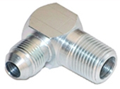 2501 - Male JIC 37 Degree Flare x Male NPT 90 Degree Steel Elbow Adapter