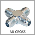 2650 - Male JIC 37 Degree Flare Steel Cross Union
