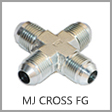 2650-FG - Male JIC 37 Degree Flare Forged Steel Cross Union