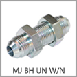 2700-LN - Male JIC 37 Degree Flare x Male JIC 37 Degree Flare Steel Bulkhead Union with Lock Nut