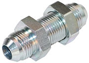 2700-LN - Male JIC 37 Degree Flare x Male JIC 37 Degree Flare Steel Bulkhead Union with Lock Nut