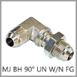 2701-LN-FG - Male JIC 37 Degree Flare x Male JIC 37 Degree Flare Bulkhead 90 Degree Forged Steel Union Elbow