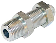 2706-LN - Male NPT x Male JIC 37 Degree Flare Steel Bulkhead With Lock Nut