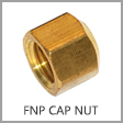 3129 - Female NPT Brass Cap Nut