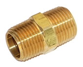 3325 - Male NPT x Male Brass Hex Nipple