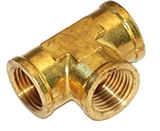 3700F - Female NPT Forged Brass Union Tee