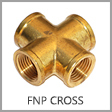 3950F - Female NPT Brass Cross