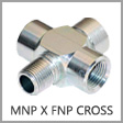 5655 - Male NPT to 3 x Female NPT  Steel Cross