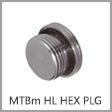 6409-G - Male Tube Metric Hollow Hex Plug
