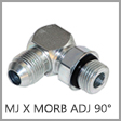 Brennan 10 Units Steel 1-1//4 in Male O-Ring Boss x 1-1//2 in Male JIC 37/° Flare Straight Adapter