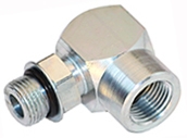 thumbnail image 2 of 3/8 Male O-Ring Boss X 3/8 Female NPT 90 Degree Hydraulic Fitting – 6805-06-06 2 of 2