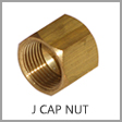 B0304-C - Female JIC 37 Degree Flare Brass Cap Nut