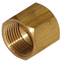 B0304-C - Female JIC 37 Degree Flare Brass Cap Nut