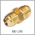 B2403 - Male JIC 37 Degree Flare x Male JIC 37 Degree Flare Brass Tube Union