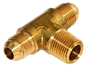 B2601 - Male JIC 37 Degree Flare x Male NPT Brass Branch Tee