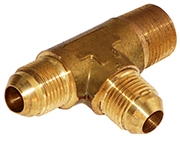 B2605 - Male JIC 37 Degree Flare x Male NPT Brass Run Tee