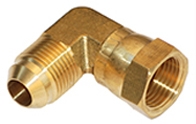 B6500 - Male JIC 37 Degree Flare x Female JIC 37 Degree Flare Swivel 90 Degree Brass Elbow Adapter