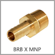 FB - Brass Flat Hose Barb to Male NPT