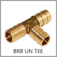 FBT - Brass Flat Hose Barb Tee Union