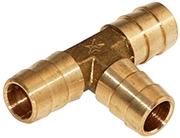 FBT - Brass Flat Hose Barb Tee Union