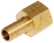 FF - Brass Flat Hose Barb to Female NPT Adapter