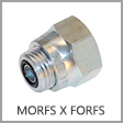 FF2407-O - Male O-Ring Face Seal (ORFS) x Female O-Ring Face Seal (ORFS) 2 Piece Steel Bushing