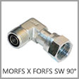 FF6500-O - Male O-Ring Face Seal (ORFS) x Female O-Ring Face Seal (ORFS) Swivel 90 Degree Steel Elbow Adapter