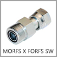 FF6504-O - Male O-Ring Face Seal (ORFS) x Female O-Ring Face Seal (ORFS) Swivel Steel Adapter