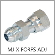FF7504 - Male JIC 37 Degree Flare x Female O-Ring Face Seal (ORFS) Swivel Steel Adapter