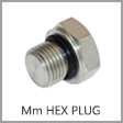 M6408-O-Solid - Solid Male Metric Thread Steel Hex Head Plug