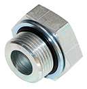 MBP6410-SAE-O-RR - Male British Standard Parallel Pipe (BSPP) to Female O-Ring Boss (ORB) Steel Adapter