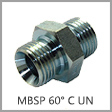 MBS2403 - Male BSPP x Male BSPP 60 Degree Cone Steel Union