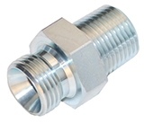 MBS2404-NPTF - Male BSPP 60 Degree Cone x Male NPT Steel Adapter