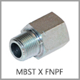 MBT5405 - Male BSPT x Female NPT Steel Adapter