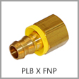 PLF - Brass Push-On Hose Barb x Female NPT Adapter