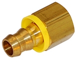 PLF - Brass Push-On Hose Barb x Female NPT Adapter